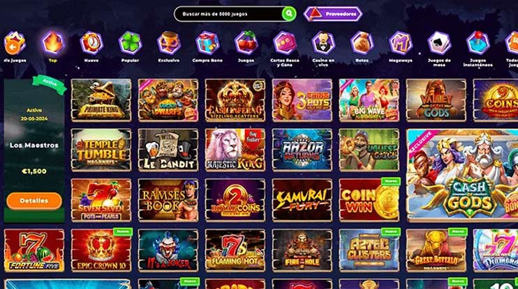 Extenso Catálogo de Slots no 655Bet